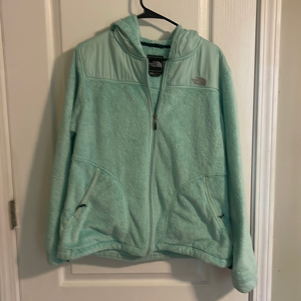 Full-zip North Face fleece hoodie
